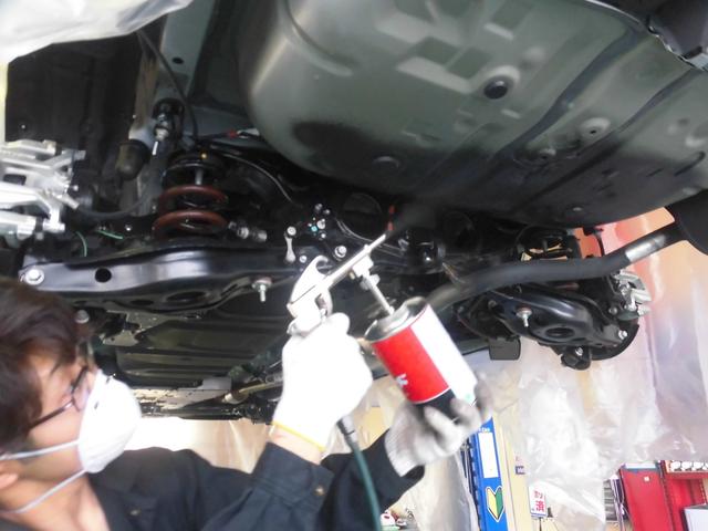 新車　ハリアー　アンダーコート　下回り防錆処理　五泉市　新潟