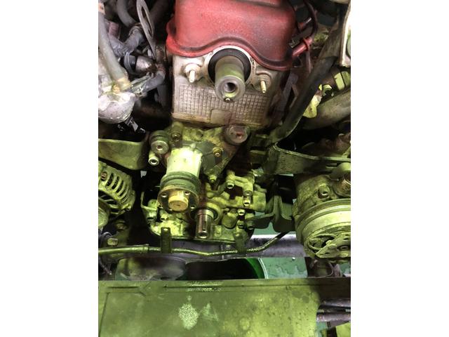 JA71V　ジムニーバン　冷却水漏れ　ウォーターポンプ＆タイミングベルト交換　甲信越　新潟県　五泉市　カーズ新潟