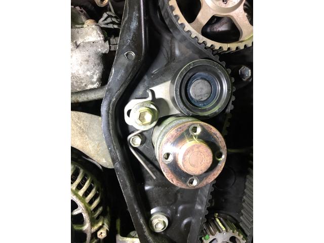 JA71V　ジムニーバン　冷却水漏れ　ウォーターポンプ＆タイミングベルト交換　甲信越　新潟県　五泉市　カーズ新潟