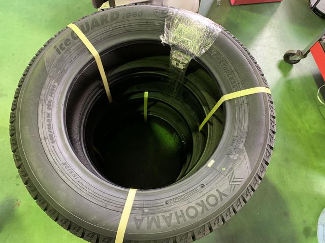 205/60R16　スタッドレスタイヤ直送持込　IG60　タイヤ組替バランス調整　甲信越　新潟県　五泉市　カーズ新潟　