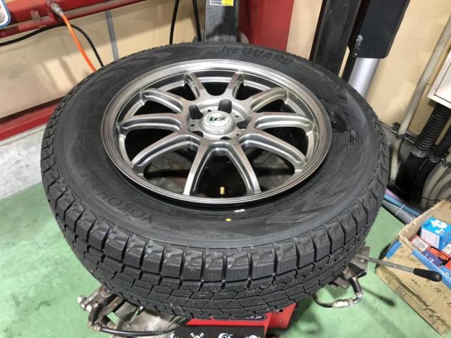 225/65R17　ヨコハマタイヤ　タイヤ持込　スタッドレスタイヤ　車両脱着無し　タイヤ組替　甲信越　新潟県　新潟市　秋葉区　加茂市　阿賀野市　阿賀町　五泉市　カーズ新潟