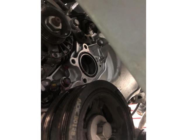 L285S　ミラ　不具合多数　クーリングファンモーター交換　ウォーターポンプ交換　エキゾーストパイプ交換　エンジンマウント交換　ブレーキパッド交換　甲信越　新潟県　新潟市　秋葉区　加茂市　阿賀野市　阿賀町　五泉市　カーズ新潟