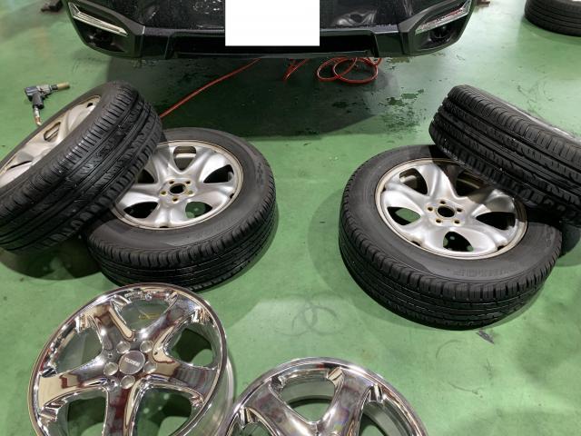 SJ5 フォレスター ホイール持込 ホイール交換 パーツ持込 組替 SJ5 フォレスター ホイール持込 ホイール交換 パーツ持込 組替