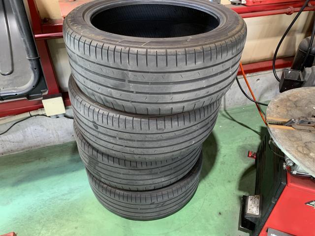 SJG　フォレスター　245/45R19　タイヤ持込　４輪タイヤ組替　バランス調整　ラジアルタイヤ　甲信越　新潟県　新潟市　秋葉区　新津　加茂市　田上町　阿賀野市　阿賀町　五泉市　カーズ新潟