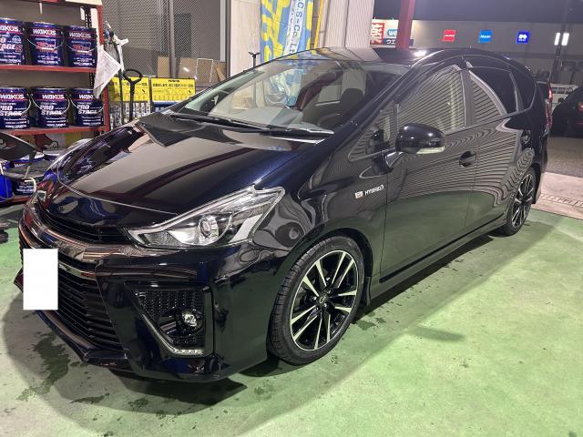 プリウスα　ZVW40W　タイヤ持込　付替　組替バランス調整　225/45Ｒ18　純正サイズ　甲信越　新潟県　新潟市　秋葉区　新津　田上町　加茂市　阿賀野市　阿賀町　新発田市　五泉市　カーズ新潟　