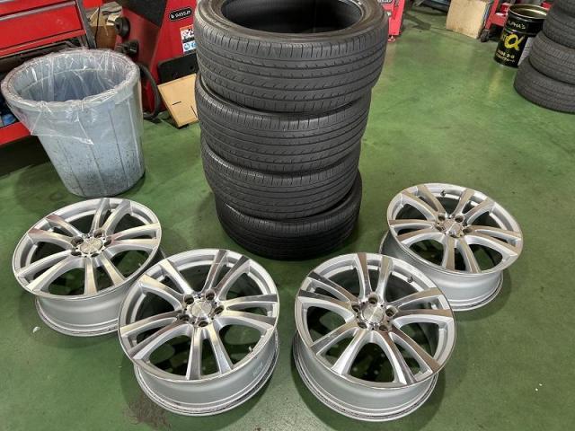 オデッセイ　RC2　タイヤ持込　ホイール持込　半クロス組替　225/45Ｒ18　225/50Ｒ18　純正サイズ　ホイールチェンジ　甲信越　新潟県　新潟市　秋葉区　新津　田上町　加茂市　阿賀野市　阿賀町　五泉市　カーズ新潟