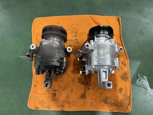 三菱 デリカD:2 MB15S 電装系修理 エアコンが効かない コンプレッサー交換 リビルト品 甲信越 新潟県 新潟市 秋葉区 新津 加茂市 三条市 田上町 阿賀野市 阿賀町 五泉市 カーズ新潟