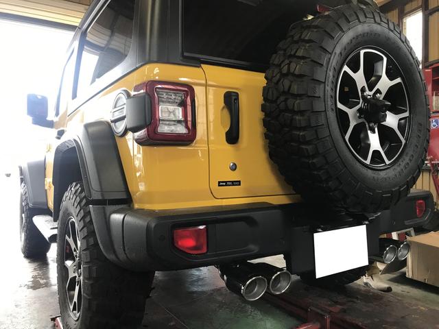 Jeep　JL　ラングラー　CROSS　マフラー　4本出し　取付　交換　シープ　クライスラー　CHRYSLER　アメ車　カスタム　整備　修理　長野県　伊那市　上伊那