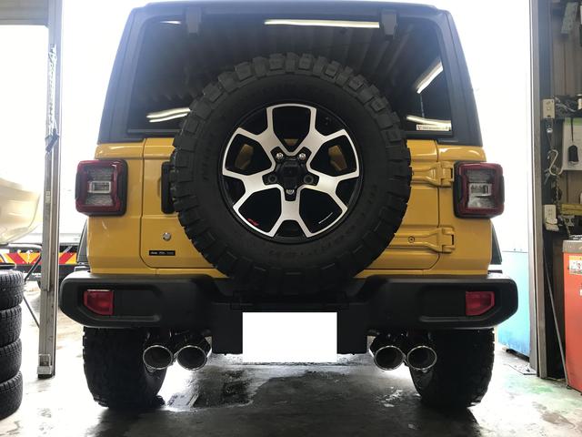 Jeep　JL　ラングラー　CROSS　マフラー　4本出し　取付　交換　シープ　クライスラー　CHRYSLER　アメ車　カスタム　整備　修理　長野県　伊那市　上伊那