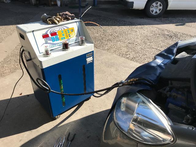 ソニカ　CVTフルード　圧送交換　トルコン太郎
長野県千曲市　長野市　上田市