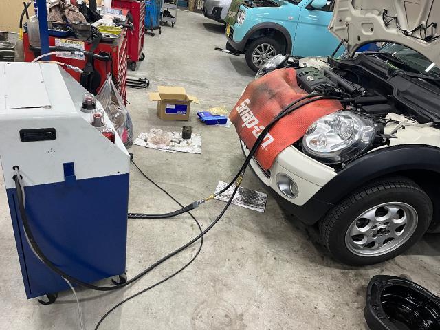 ミニクーパー　R55　ATF交換　トルコン太郎
長野県　千曲市　長野市　上田市　