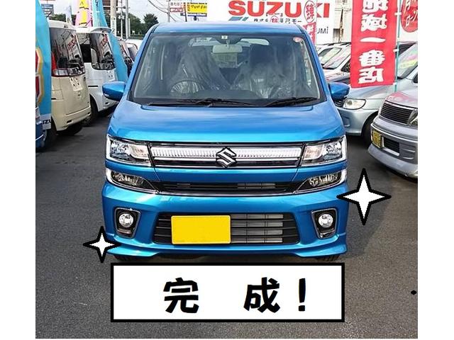 スズキ　ワゴンＲ　MH55S　フォグランプベゼルセット取付　スズキ純正部品　山梨県中央市、中巨摩郡昭和町、笛吹市、甲府市、富士川町、南アルプス市の方歓迎