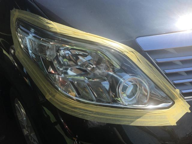 アルファードのヘッドライトを磨きました！ 新潟市東区