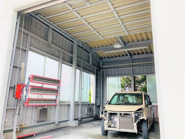 自社内に塗装ブースを完備