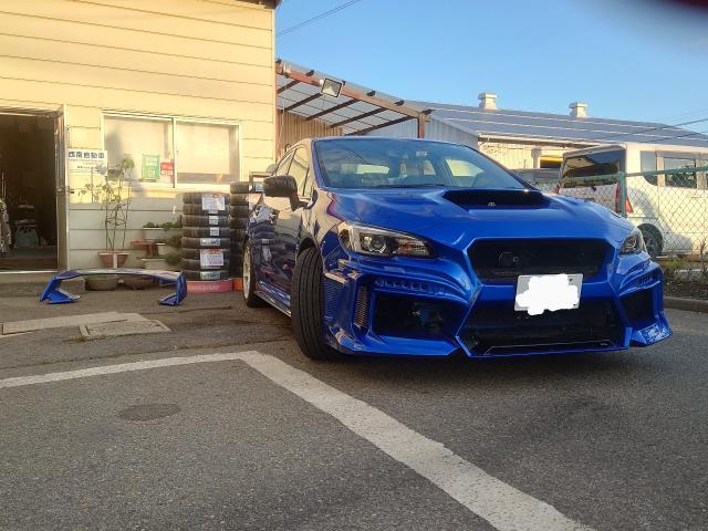 ＧＴウイング取り付け スバル WRX STI 松本市 塩尻市 岡谷市 安曇野市 朝日村 山形村