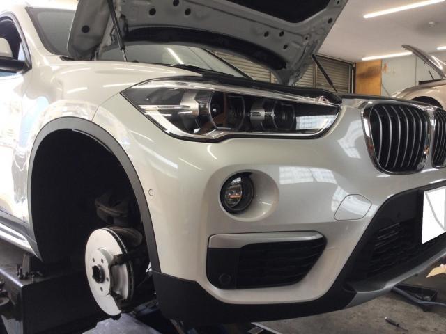 ＢＭＷ　Ｘ１　Ｆ４８　ブレーキパッド交換　ブレーキローター交換　
パッドセンサー交換　ＭＥＹＬＥ　パーツお持ち込み　部品お持ち込み
新潟市中央区　パレスオート