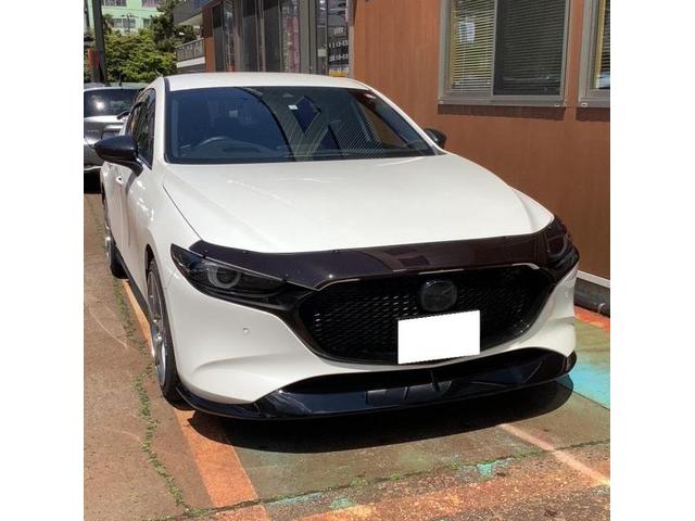 マツダ　ＭＡＺＤＡ３　ＢＰＦＰ　リヤルーフスポイラー取付　Ａｕｔｏ　Ｅｘｅ　部品お持ち込み　パーツお持ち込み　新潟市中央区　パレスオート