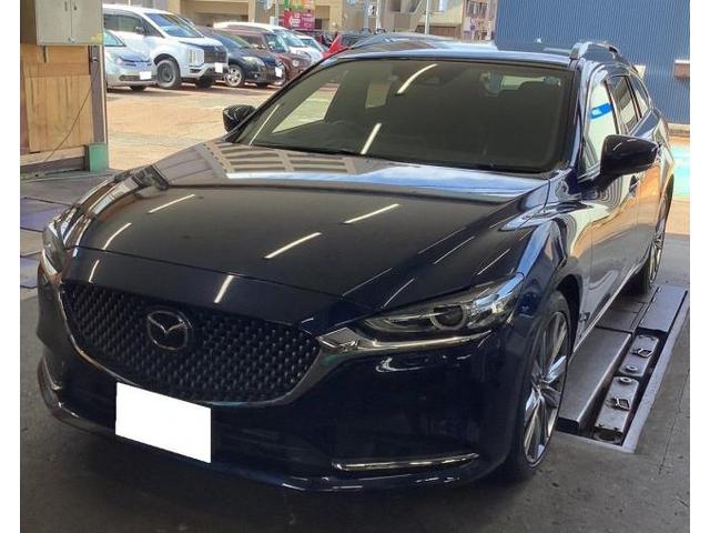 マツダ　アテンザワゴン　ＧＪ２ＡＷ　バッテリー交換　夏タイヤ組替・バランス調整　新潟市中央区　パレスオート