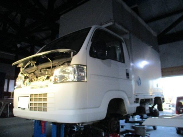 H24年式　ホンダ　アクティトラック　EBD-HA9　クーラント漏れ　修理　LLCブリーザーパイプ　腐食　錆　三条市