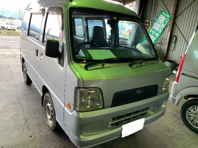 スバル サンバーバン TV2 スライドドア 開閉不良 ヒンジ交換 五泉市
