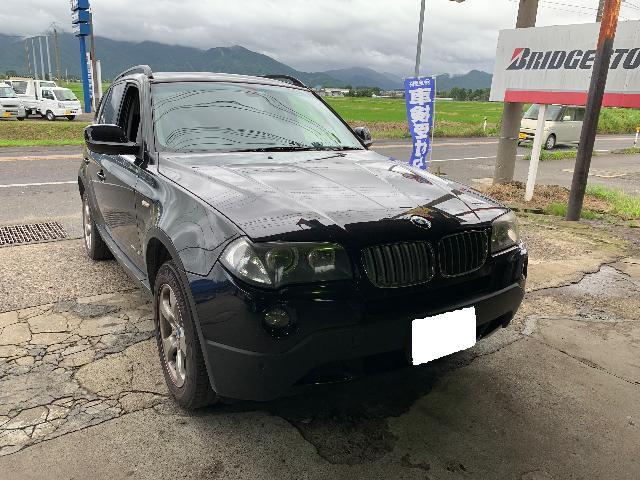 BMW X3 エンジンオイル交換　新潟県五泉市　ツチダオート・サービス