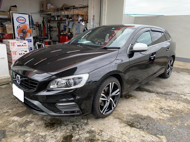 ボルボ　V60　D4　Rデザイン　持込　タイヤ交換　新潟県五泉市　ツチダオート・サービス