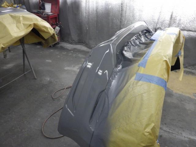 トヨタ　ハリアー　フロント事故大破　事故修理キズ・へこみ直し　上越市板金塗装