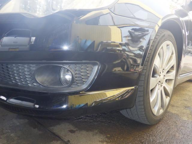 スバル　レガシィ　上越市　バンパーキズ・へこみ直し　バンパー修理