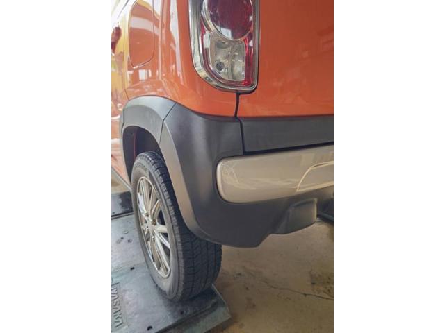 スズキ　ハスラー　上越市　バンパーキズ・へこみ直し　車の板金塗装