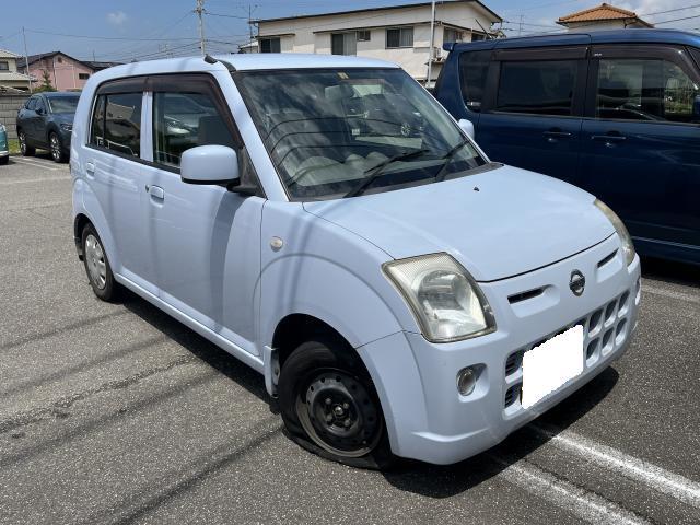 日産　ピノ　タイヤバースト　レスキュー　レンタルタイヤホイール取付　