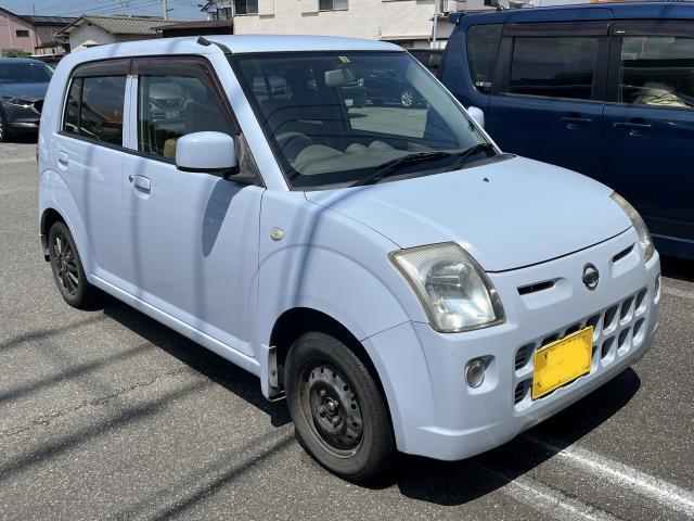 日産　ピノ　タイヤバースト　レスキュー　レンタルタイヤホイール取付　