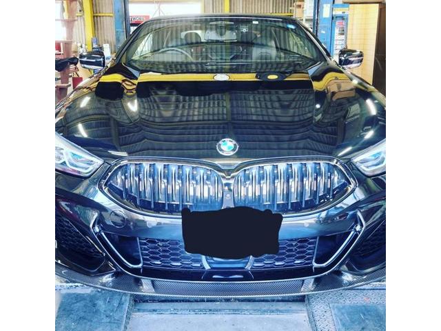 BMW　850i　G14　3DDesign　エアロ　取付　マフラーカッター塗装　香川県　高松市で車検・整備・修理・鈑金・タイヤ交換・パーツ取付　といえばベストトータルオートへ！！】