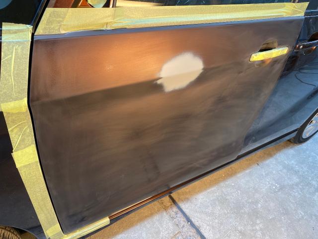 日産　デイスルークス　左フロントドア　凹み
塗装