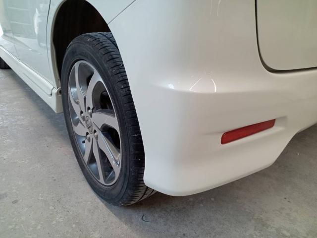 日産ルークス22年式　リアバンパー割れ直しです