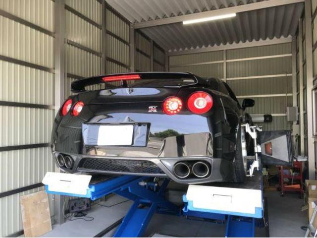 日産 R35 GTR GT-R 3Dアライメント アライメント 計測 測定 調整 作業 四輪アライメント 香川県観音寺市 豊浜町 サムライモータース アライメントテスター 香川県四輪アライメント