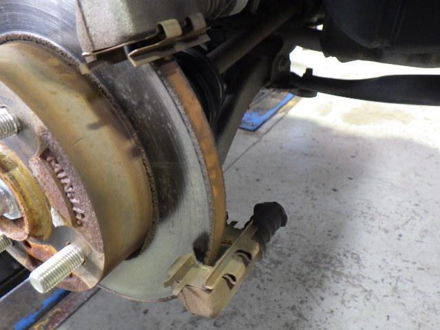 スズキ MF22S MRワゴンWit ブレーキパッド交換 ブレーキパット交換 香川県 観音寺市 作業 MRワゴンウィット MRワゴン 整備 修理 交換方法 外し方 取り付け方