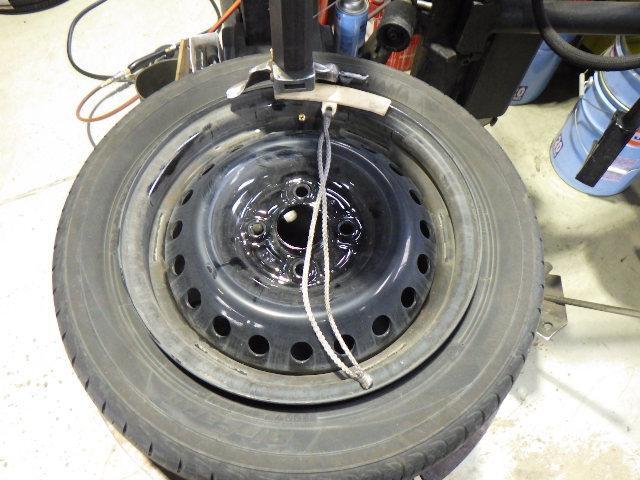 ホンダ JG1 N-ONE 持ち込み 14インチ タイヤ交換 香川県 観音寺市 サムライモータース 作業 Nワン YOKOHAMA ヨコハマ ブルーアース 155/65R14 持ち込みタイヤ交換