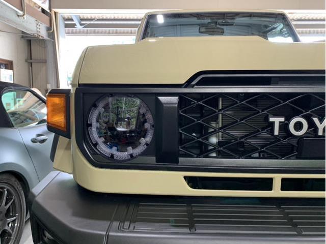 トヨタ　ランドクルーザー７０　プロテクションフィルム　カーラッピング施工【香川県　さぬき市でカーラッピング・整備・修理・持込パーツ取付・タイヤ取付ならフルセオートへお問合わせ下さい！！】