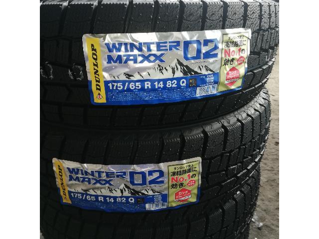 ホンダ　フィット　GE6　スタッドレス　ダンロップ　WINTERMAX02　175/65R14　4本　交換　愛媛　松山　松末　桑原　畑寺　樽味　福音寺　久米