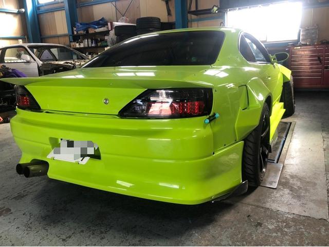 S15　シルビア　全塗装【香川県　高松市で持込でのタイヤ交換・パーツ取付　国産車・輸入車のカスタムは　Ｓｌｅｅｅｐｅｒ　スリーパー　へお問合わせ下さい！！】