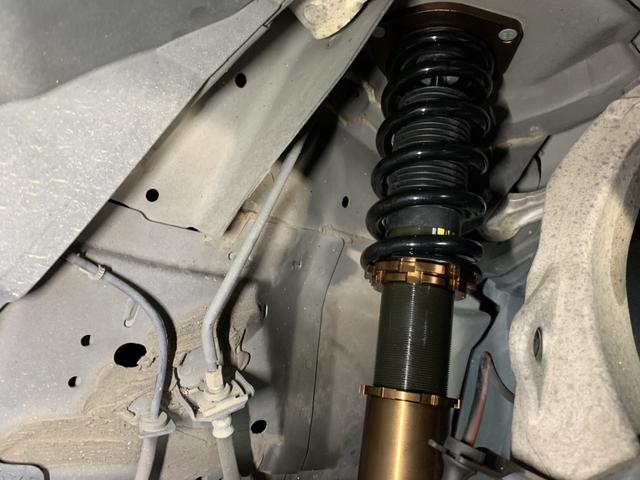 日産　スカイラインクーペ　車高調取付　香川県　三豊市