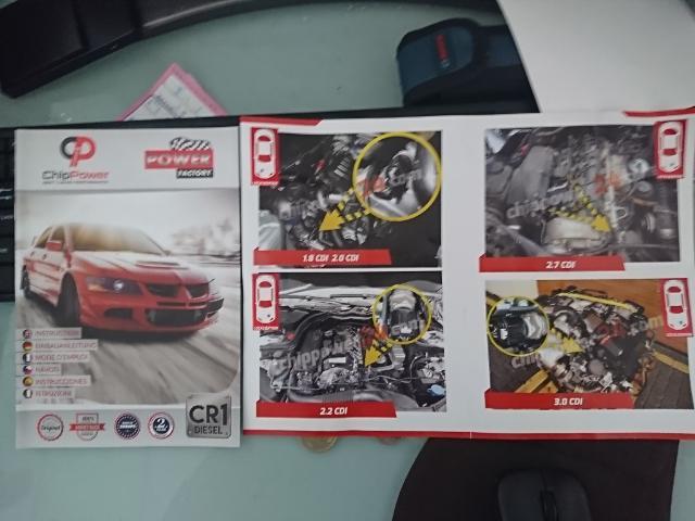 w212e350ディーゼルターボに スーパーチップ取り付け コモンレールの圧力センサーにつけるだけなんですが費用対効果抜群ですね