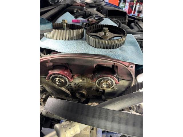 三菱　ランサーGSRエボリューション７　タイミングベルト交換作業　＃ランサー　ガスケット取り替え作業　　香川県　＃CT9Aタイミングベルト交換　脱着取り替え作業　＃香川県　自動車修理工場　香川オート