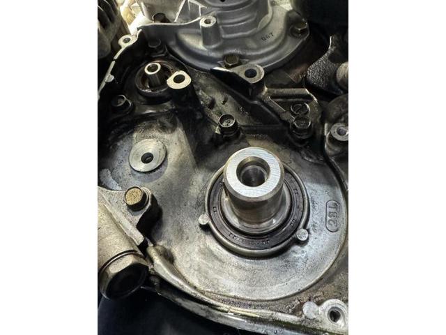 三菱　ランサーGSRエボリューション７　タイミングベルト交換作業　＃ランサー　ガスケット取り替え作業　　香川県　＃CT9Aタイミングベルト交換　脱着取り替え作業　＃香川県　自動車修理工場　香川オート