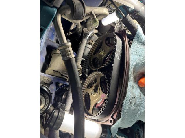 三菱　ランサーGSRエボリューション７　タイミングベルト交換作業　＃ランサー　ガスケット取り替え作業　　香川県　＃CT9Aタイミングベルト交換　脱着取り替え作業　＃香川県　自動車修理工場　香川オート