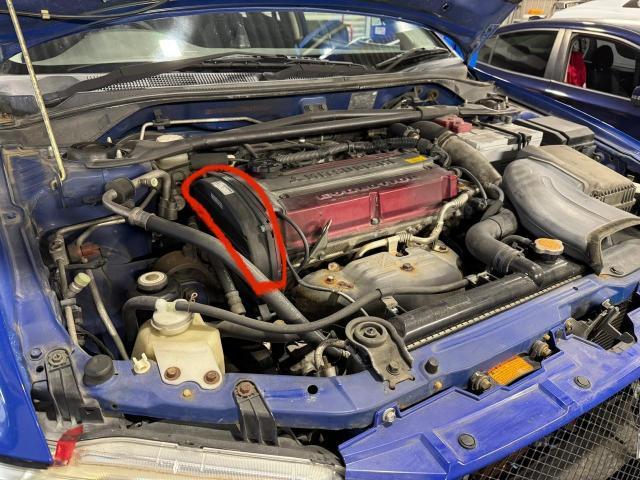 三菱　ランサーGSRエボリューション７　タイミングベルト交換作業　＃ランサー　ガスケット取り替え作業　　香川県　＃CT9Aタイミングベルト交換　脱着取り替え作業　＃香川県　自動車修理工場　香川オート