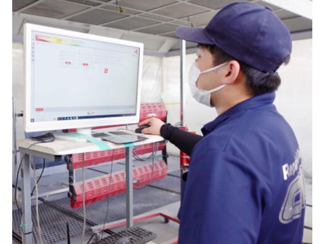 不具合箇所をチェックして車検整備に入らせていただきます。