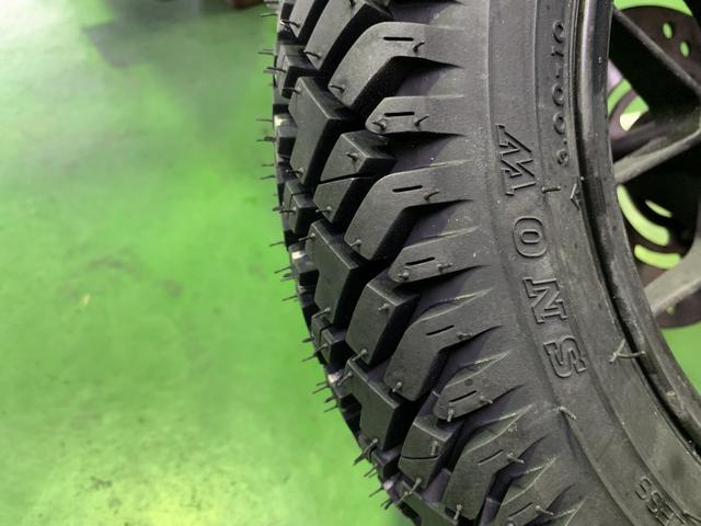 ホンダ　バイク　DANK　スノータイヤに交換　滋賀県 高島市 輸入車整備ならヤマモト
