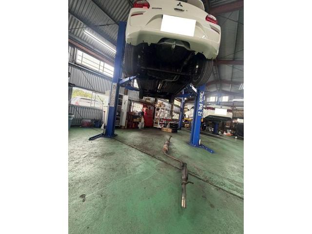 三菱【ミラージュ】　メインマフラー交換