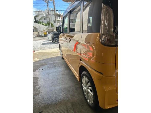 スズキ　スペーシアカスタムＺ　クリーニング・清掃　車前仕上げ　中古車商品化　車の磨き　沖縄県　沖縄市　うるま市　北中城村　北谷町